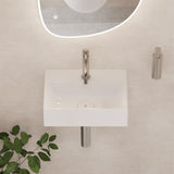 Crosswater Cloakroom Basin White Gloss / 400 x 300mm Crosswater Beck Cloakroom Basin with Waste