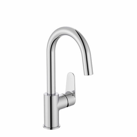 Roca Mono Basin Tap Roca Victoria Plus Cold Start Basin Mixer Tap with Side Handle and Click Clack Waste