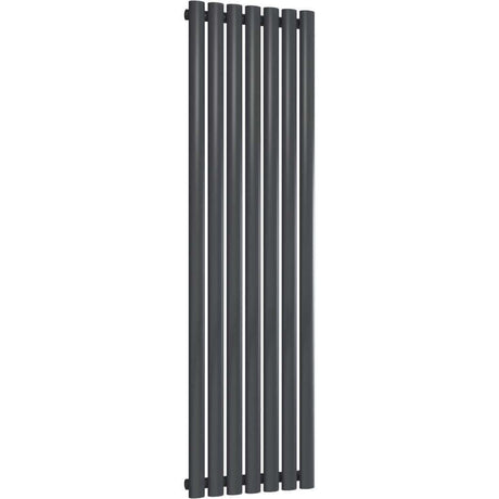 Aquarius Bathrooms Column Radiator 1600 x420mm Aquarius Athens Single Vertical Column Radiator in Anthracite