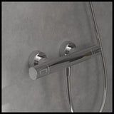 Villeroy & Boch Exposed Shower Valve Chrome Villeroy & Boch Universal Thermostatic Round Bar Shower Valve
