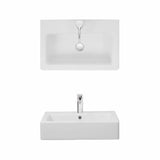 Crosswater Countertop Basin Crosswater Air 600mm Countertop or Wall Mounted Basin with 1 Tap Hole