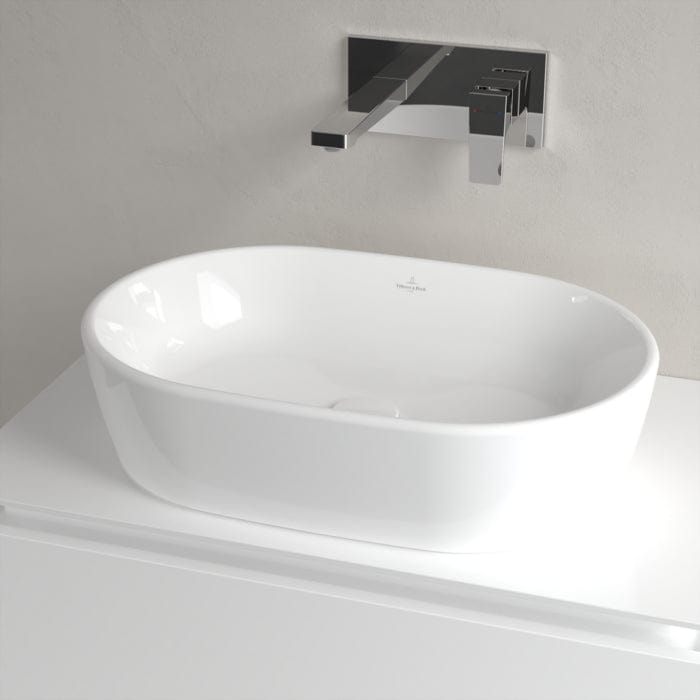 Villeroy & Boch Countertop Basin Villeroy & Boch Architectura Oval 600mm Countertop Basin (with Overflow) in Alpin White