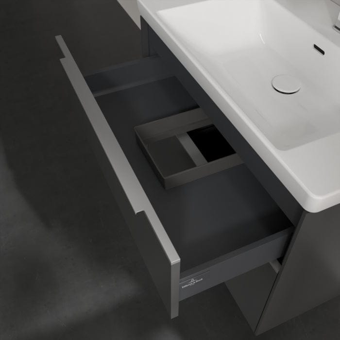 Villeroy & Boch Wall Mounted Vanity Unit Villeroy & Boch Subway 3.0 Wall Hung 800mm Two Drawer Vanity Unit with Basin