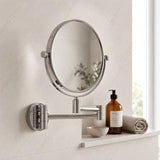Smedbo Cosmetic and Shaving Mirror Smedbo Outline Round Extendable Magnified Mirror