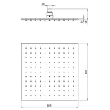 Crosswater Fixed Shower Head Crosswater Zion Fixed Shower Head