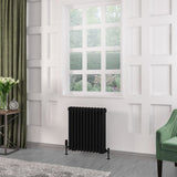 Eastbrook 600 x 563 / Central Heating Eastbrook Rivassa Traditional 3 Column Radiator in Matt Black