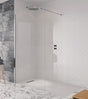 Crosswater Wetroom Panel Crosswater Design Side 8 Shower Walk In/Side Panel 1100mm in Silver
