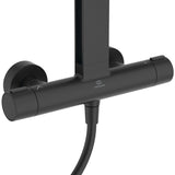 Ideal Standard Exposed Shower Set Ideal Standard Ceratherm ALU+ Exposed Shower Valve Set with Fixed Riser, Showerhead, Handset and Shelves