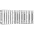 Aquarius Bathrooms Column Radiator 300mm x 830mm Aquarius Foundry Horizontal 4 Column Radiator in White