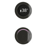 TED Concealed Shower Valve Gun Metal Grey TED Togo 2/3 Outlet Concealed Digital Shower Valve with Ring Style Plate