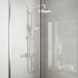 Hansgrohe Exposed Shower Set Hansgrohe Vernis Blend Showerpipe 200 Exposed Thermostatic Shower Set with Fixed Shower Head and Handset in Chrome