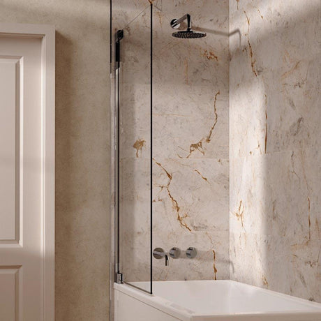 UK Bathroom Store Concealed Shower Set Chrome / Wall Arm / 200mm Crosswater Module Shower Set 3 with Fixed Overhead Shower and Bath Spout