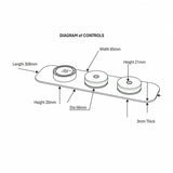 TED Venn 2 Outlet Concealed Digital Shower Valve