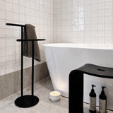 Smedbo Towel Rails and Rings Smedbo Outline Freestanding Double Towel Rail