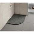 Merlyn Offset Quadrant Shower Tray Graphite Slate Black / 1000 x 800 Left Hand Merlyn Truestone Offset Quadrant Shower Tray