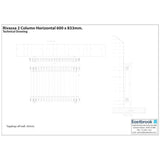 Eastbrook Rivassa Traditional 2 Column Radiator in Matt Anthracite