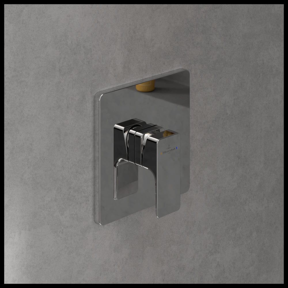 Villeroy & Boch Concealed Shower Valve Chrome Villeroy & Boch Subway 3.0 1 Outlet Single Lever Trim Set Mixer
