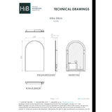 hib. Illuminated Mirror hib. Alba Arch LED Illuminated Mirror