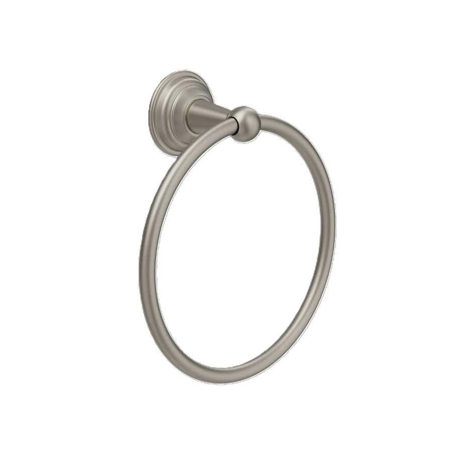Crosswater Towel Rails and Rings Brushed Nickel Crosswater Belgravia Towel Ring