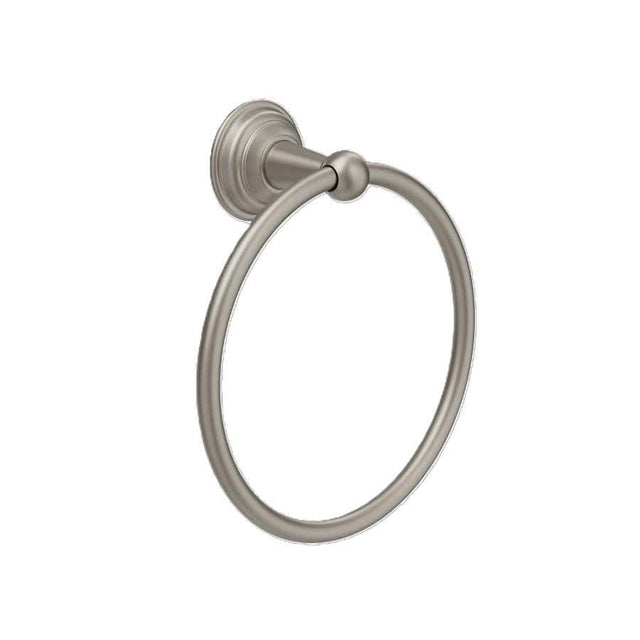 Crosswater Towel Rails and Rings Brushed Nickel Crosswater Belgravia Towel Ring