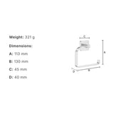 Smedbo Toilet Roll Holder Smedbo Ice Toilet Roll Holder in Chrome