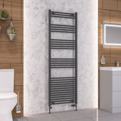 Eastbrook Wendover Straight Heated Towel Rail in Anthracite