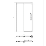 Crosswater Sliding Shower Door Crosswater Asura 8mm Sliding Shower Door