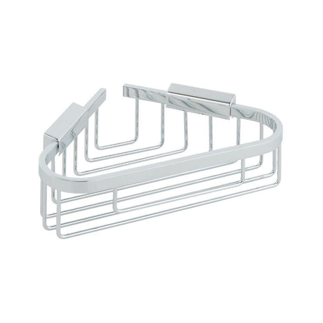 Vado Basket Vado Medium Triangular Corner Basket in Chrome