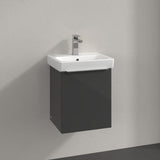 Villeroy & Boch Wall Mounted Vanity Unit Grey Villeroy & Boch Architectura Wall Hung Vanity Unit 400mm One Drawer with Basin