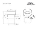 Miller Toothbrush Holder Miller Boston Orlando Tumbler Holder in Chrome