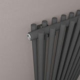 Eastbrook Column Radiator Eastbrook Murano Vertical Designer Radiator in Matt Anthracite