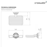 Crosswater Soap Dish Crosswater Belgravia Soap Basket in Chrome