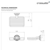 Crosswater Soap Dish Crosswater Belgravia Soap Basket in Chrome
