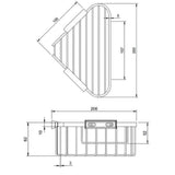 Villeroy & Boch Basket Villeroy & Boch Elements - Tender Corner Wire Shower Basket