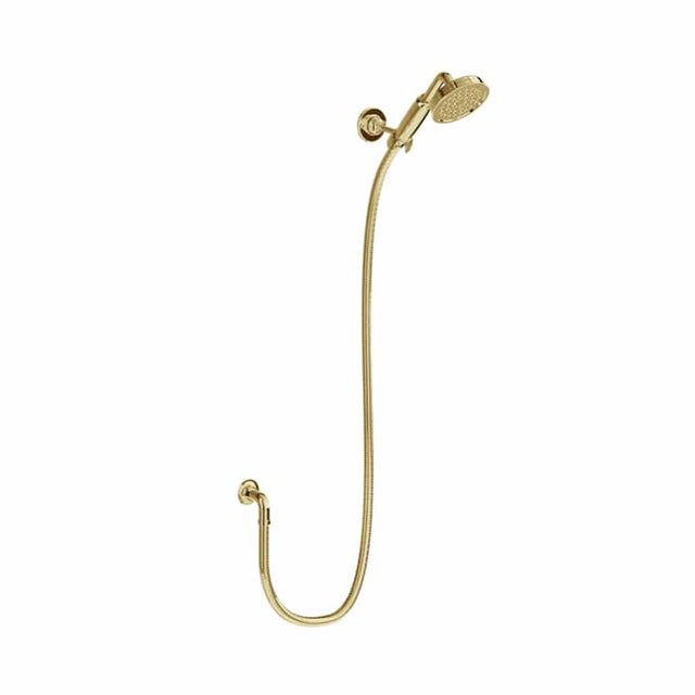 Burlington Shower Handset Gold Burlington Riviera Shower Handset, Hose and Elbow