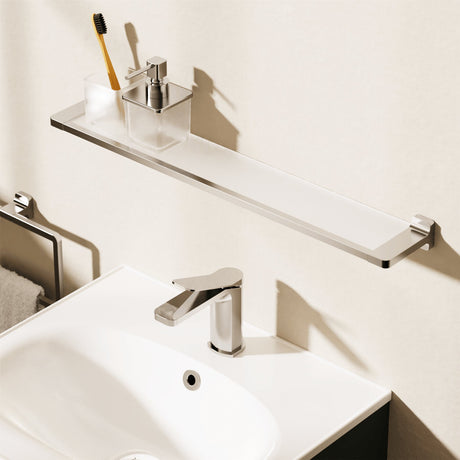 Crosswater Shelf Chrome Crosswater Rotar Shelf, Soap Dispenser and Tumbler Holder
