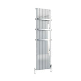 Eastbrook Panel Radiator Eastbrook Peretti Straight Vertical Aluminium Radiator in Polished Aluminium
