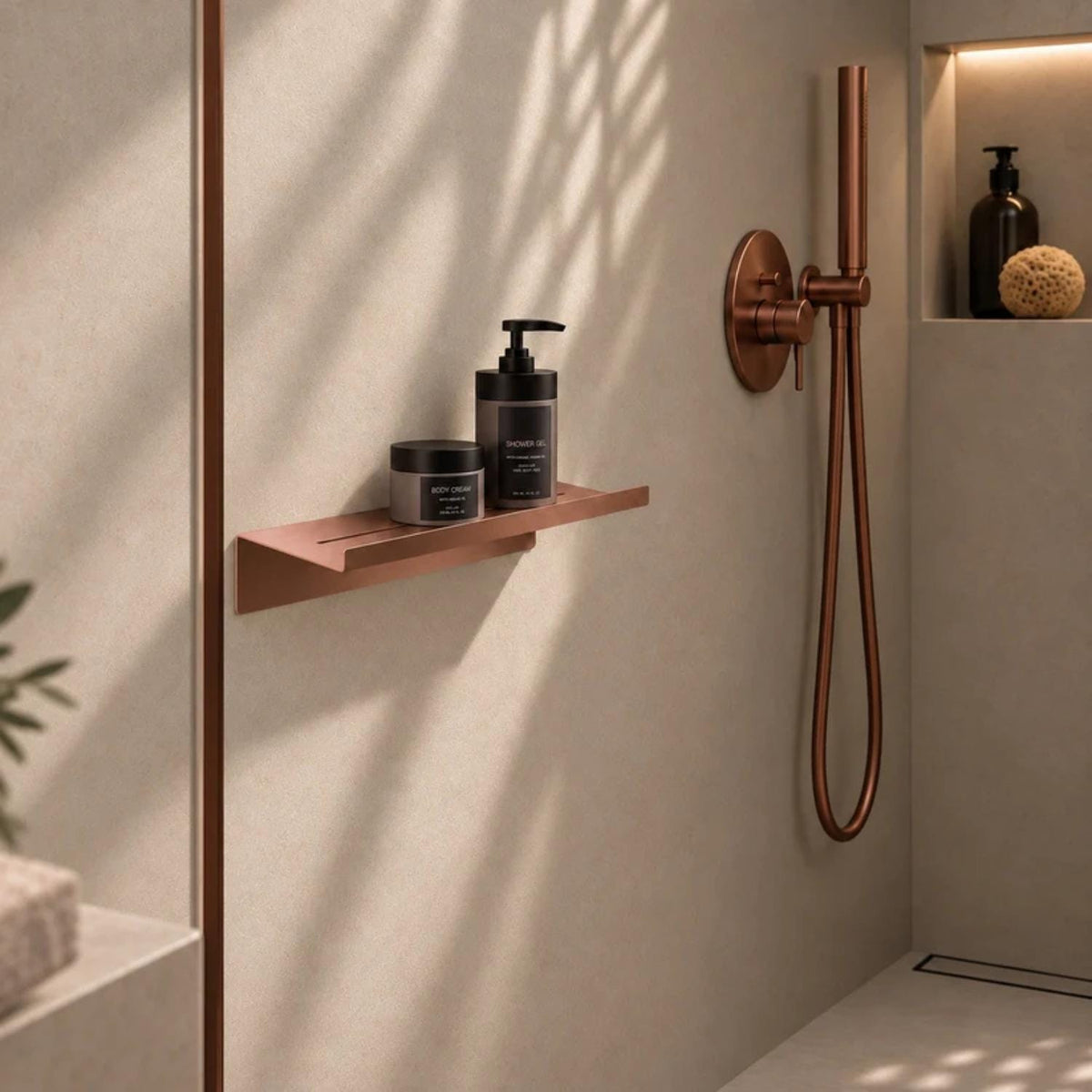 Smedbo Shelf Smedbo Sideline Self-Adhesive Shower Shelf