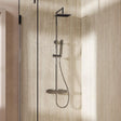Crosswater Exposed Shower Set Crosswater Atoll Square Exposed Thermostatic Shower Set in Chrome