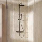 Crosswater Exposed Shower Set Crosswater Atoll Square Exposed Thermostatic Shower Set in Chrome