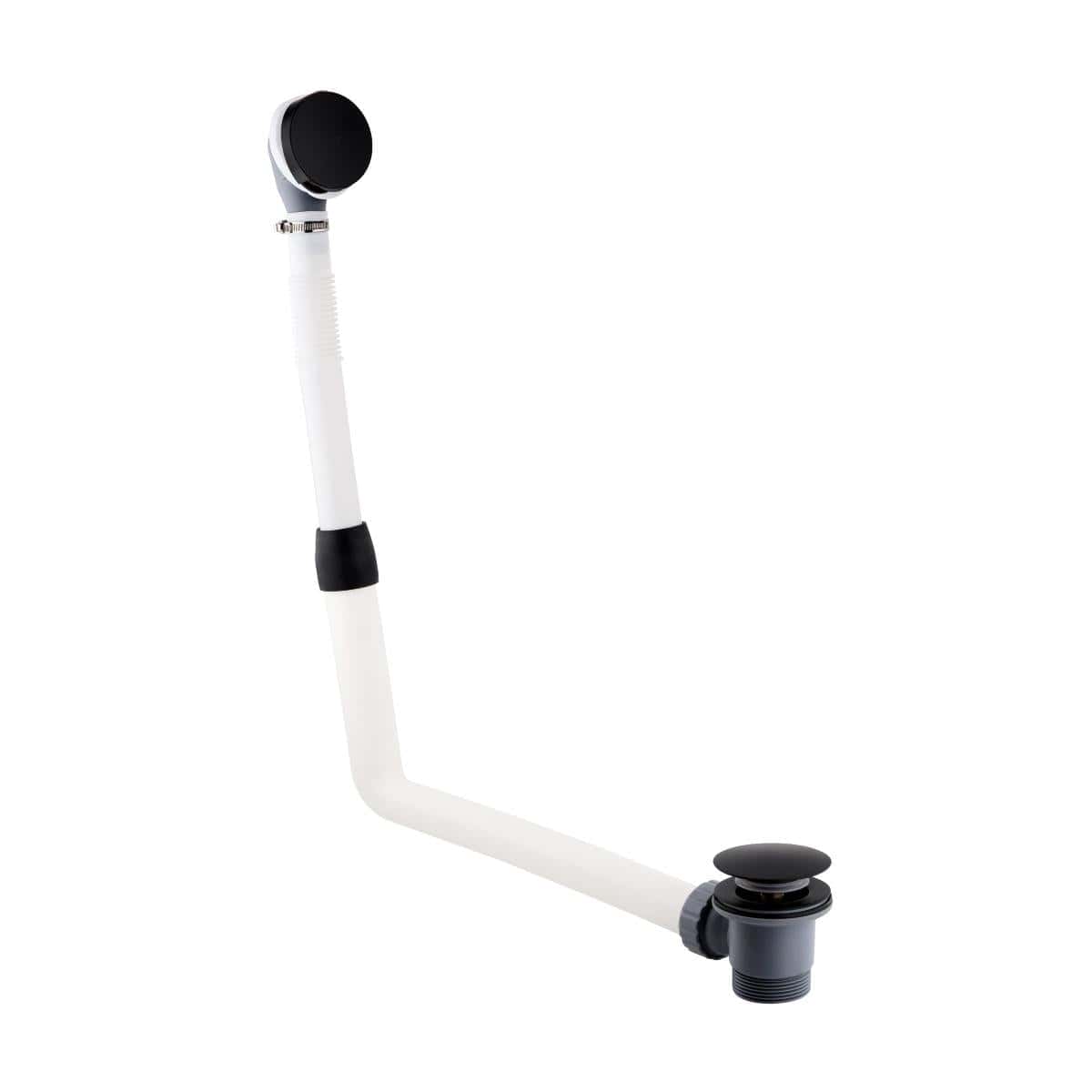 JTP Bath Waste Matt Black JTP VOS Click Clack Bath Waste