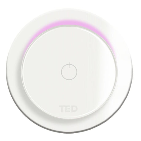 TED Concealed Shower Valve Matt White TED Togo Single Outlet Concealed Shower Valve and Digital Ring Button