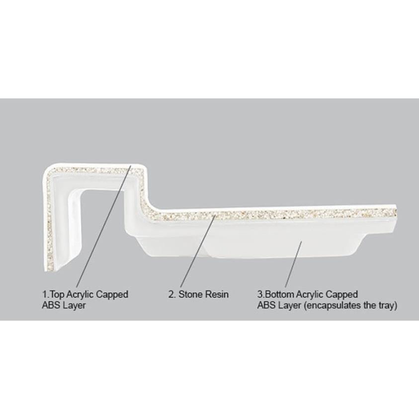 Merlyn Rectangle Shower Tray Merlyn MStone Rectangle Shower Tray