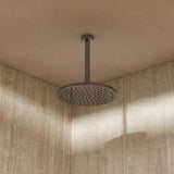 Crosswater Fixed Shower Head 250mm Crosswater Fusion Round Fixed Shower Head with Ceiling Arm