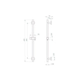 Saneux Concealed Shower Set Saneux COS 2 Outlet, 2 Handle Concealed Shower Valve Kit with 3 Function Handset, Shower Head and Slider Rail