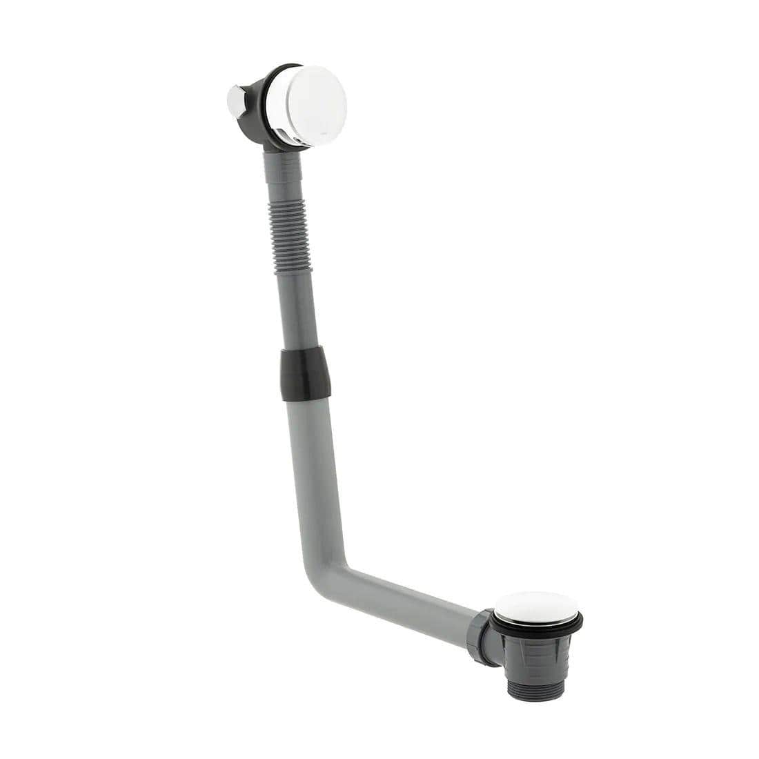 UK Bathroom Store Matt White Vado Clic-Clac Bath Filler Waste and Overflow