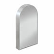 hib. Mirrored Cabinet Brushed Aluminium / 500 x 900mm hib. Romana Arch LED Illuminated Mirror Cabinet