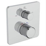 Ideal Standard Concealed Shower Valve Chrome Ideal Standard Ceratherm C25 2 Outlet Square Concealed Valve Trim-set
