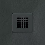 Aquarius Bathrooms Charcoal Grey Aquarius Honiston Colour Matched Shower Waste Grid