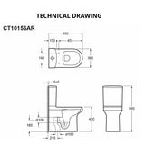 Imex Close Coupled Toilet Imex Alma Close Coupled Comfort Height Rimless Toilet with Soft Close Seat